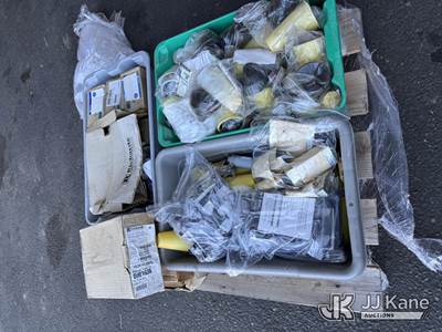 Pallet #27 Assorted Electrical Fittings, Bushings, Shield, Fuse & Duct Sealing Bladders