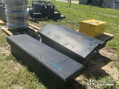 Fire Cabin with Truck Tool Boxes and Headache Racks (Lot)