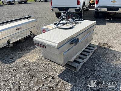 Used Fuel Tank with Pump and Weather Guard Toolbox