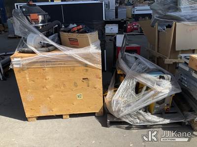 (2 Pallets) Vacuum, Electronics, Trimble Batteries, Welder & Generators (Used)