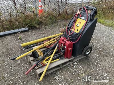 (1 Pallet) KBI Kranking Kart Jump Start Unit with Shovels, Cooler & Misc