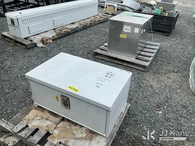 Used (2) Aluminum Tool Boxes, 25"L x 37"W x 26"H and 25"L x 40"W x 18"H