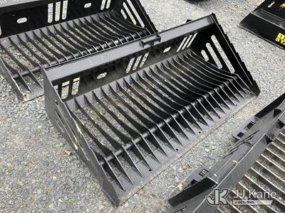 72 in Rock Bucket Attachment For Skidsteer (New/Unused)