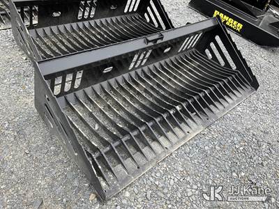 84 in Rock Bucket Attachment For Skidsteer (New/Unused)