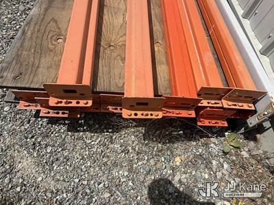 Used Disassembled Orange Shelving Rack (Racks Only)
