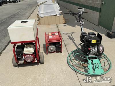 Used Generator, Power Trowel & Rice Pump