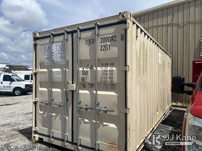 (1) 8 x 20 Conex Storage Container (Used)( Interior Floor Damaged)