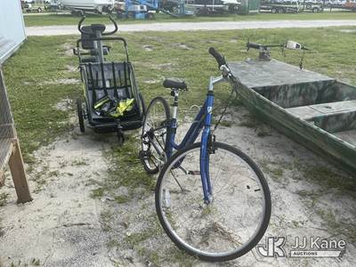 (2) Exercise Bikes (1) Trac 700 7-Speed Bicycle (1) Allen 2 Child Bicycle Trailer/Stroller (Condition Unknown )