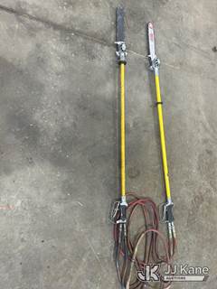 Two Greenlee Hydraulic Pole Saws, 13 in. Bar, 5-8 GPM @ 2000 PSI