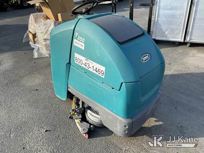 Stand-On Tenant T350 Floor Scrubber, Not Running, Condition Unknown
