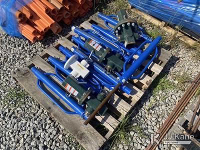 (1) Pallet of Utility Pole Handling Tools. Pole Tongs / Pole Lifting & Setting Tools