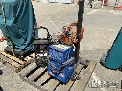 Used (3) Battery Chargers & Headlight Alignment Tool, Conditions Unknown