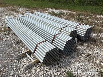 4 bundles of Metal Fence Post (61 per bundle) Length: 10' O.D.: 1.900 Wall: .065