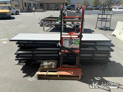 (1 Pallet) Foldable Tables & Dolly (Used)