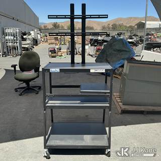 Heavy-Duty Steel Multi-Shelf AV Utility Cart (Used)