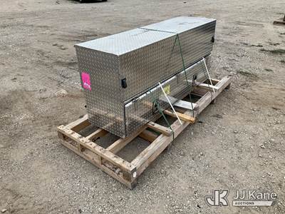 Pair of Aluminum Diamond-Plate Side-Opening Truck/Tool Storage Boxes, 72"L x 20"D x 16"H