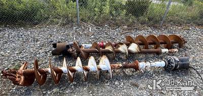 2 Hydraulic Digger Auger Motors w/ 3 Bits