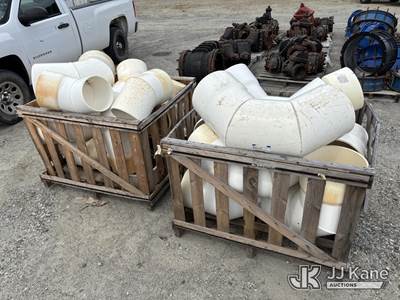 (2) Crates of PVC Pipe Fittings/Elbows 10 & 12 Inch (New Old Stocker Per Seller)