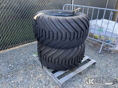 (2) 10-BOLT Wheels & Tires, Size 550/45-22.5