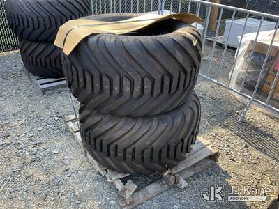Pallet of (2) 10-BOLT Wheels & Tires, Size 550/45-22.5