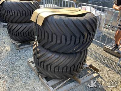 Pallet of (2) 10-BOLT Wheels & Tires, Size 550/45-22.5 (New/Unused)
