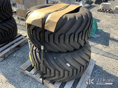 Pallet of (2) 10-BOLT Wheels & Tires, Size 550/45-22.5