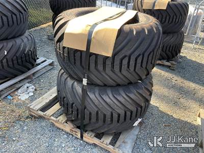 Pallet of (2) 10-BOLT Wheels & Tires, Size 550/45-22.5