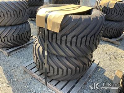 Pallet of (2) 10-BOLT Wheels & Tires, Size 550/45-22.5
