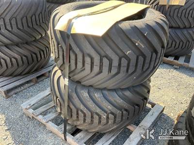 Pallet of (2) 10-BOLT Wheels & Tires, Size 550/45-22.5