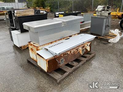 Multiple Truck Bed Storage Toolboxes & Non-Running Generators