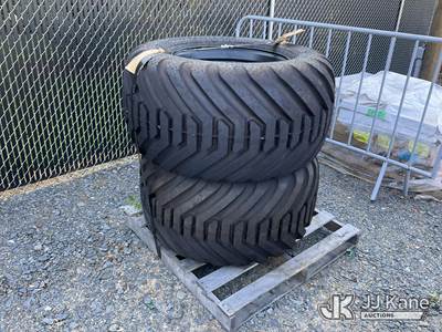 Pallet of (2) 10-BOLT Wheels & Tires, Size 550/45-22.5