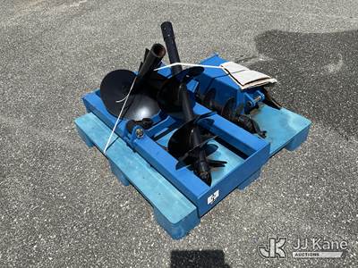 Skid Steer Auger Attachments with Digger Motor, 14"/12"/8" Augers