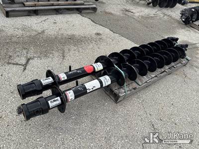 (2) 9 Inch Dirt Augers/ 2.5 Inch Hex Hub