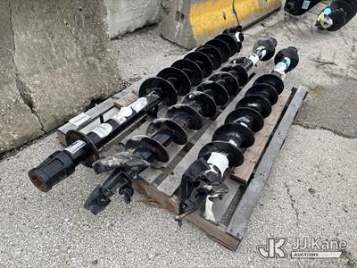 (3) 9" Dirt Augers, 2.5" Hex Hub