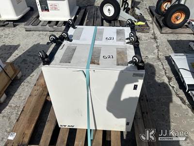 Used (2) Jun-Air 1000-5S Oil-Less Compressors 230V 50/60 Hz 1 HP