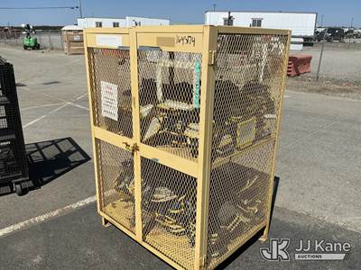 Used Storage Rack with Work Lights, Condition Unknown