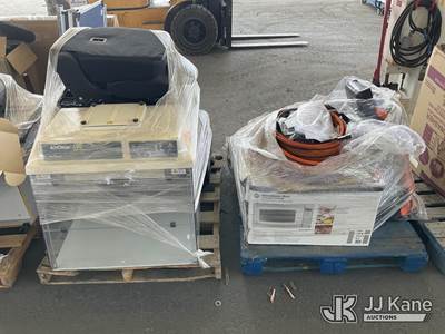 (2 Pallets) Airclean 600 PCR Workstation, Car Seats, Microwave, Firehoses