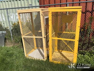 Lot of (2) Enclosed Propane Gas Storage Cabinets
