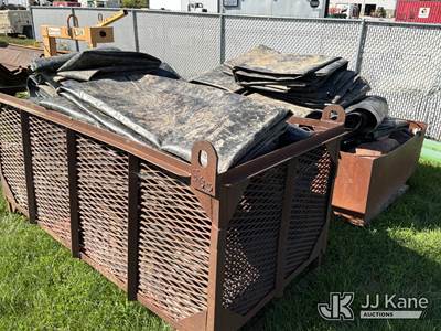 Lot of (2) Crates Full of Containment Tarps Measuring 15ft to 50ft