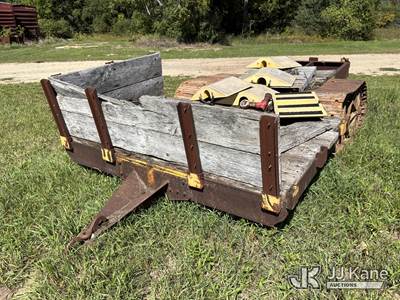 Steel Track Athey Wagon Trailer With Wood Sides (Non Titled) (Condition Unknown)