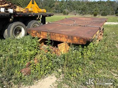 Steel Tracks Flatbed Athey Trailer (Non Titled) (Condition Unknown)