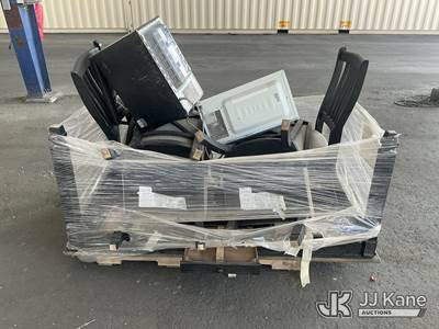 (1 Pallet) Chairs & Microwaves (Used) NOTE: This unit is being sold AS IS/WHERE IS via Timed Auction and is located in Jurupa Valley