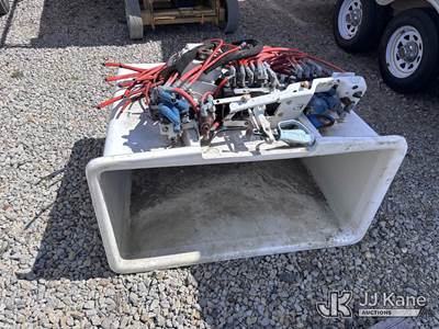 Used Fiberglass Trash Can (Damaged)