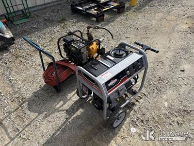 Used Briggs & Stratton Gas Generator & Trash Water Pump