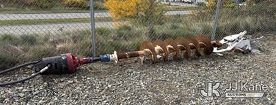 Altec Auger Motor with Bit, Pole Grabs, Hydraulic Lines & Accessories
