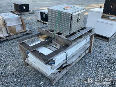 Pallet of 2 Utility Truck Boxes, 22X20X16 and 54X22X5 in