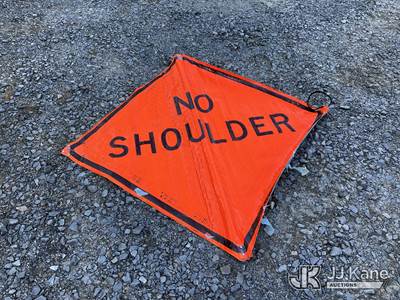 Set of 4 Caution Road Signs, New/Unused