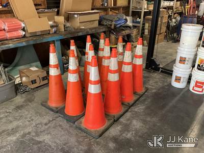 12 Used Safety Cones