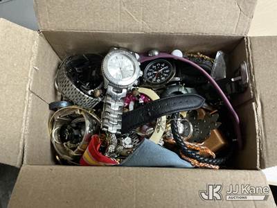 Box w/ Watches & Jewelry