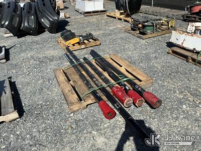 Pallet of (5) Kelly Bars, 9 ft to 4 ft Lengths
